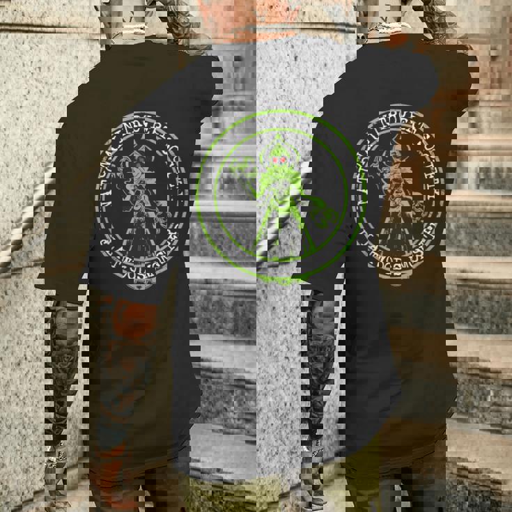 フラットウッズモンスター-国民内向的な社会面白い暗号化 メンズTシャツ バックプリント 彼への贈り物