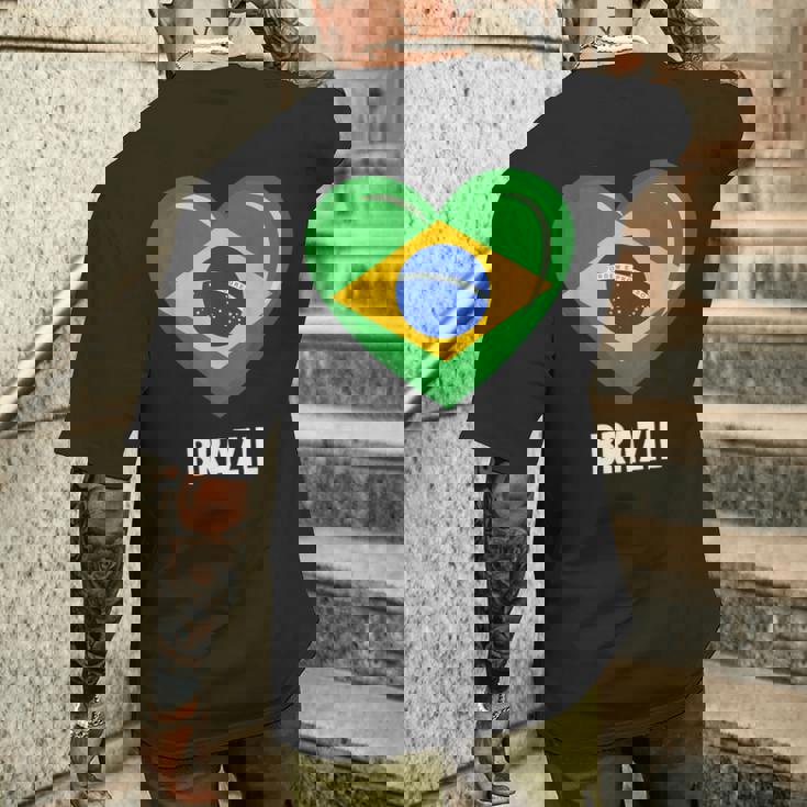 ブラジル国旗シャツ メンズTシャツ バックプリント 彼への贈り物