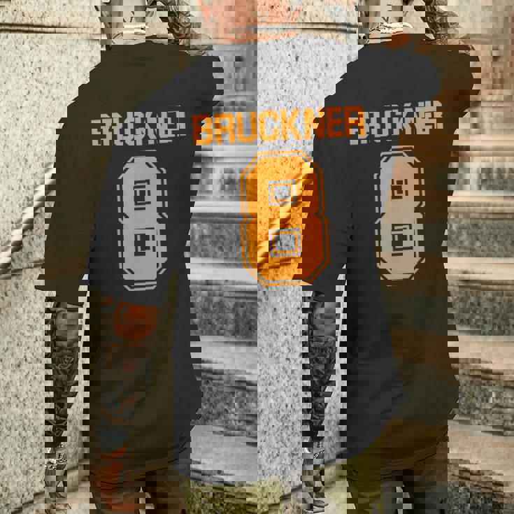 ブルックナー第8交響曲面白いスポーツ Bruckner 8 メンズTシャツ バックプリント 彼への贈り物