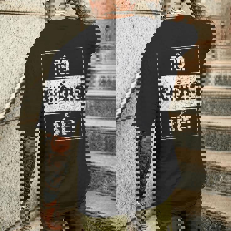 ベトナム語 わからない面白い ベトナム語 メンズTシャツ バックプリント 彼への贈り物