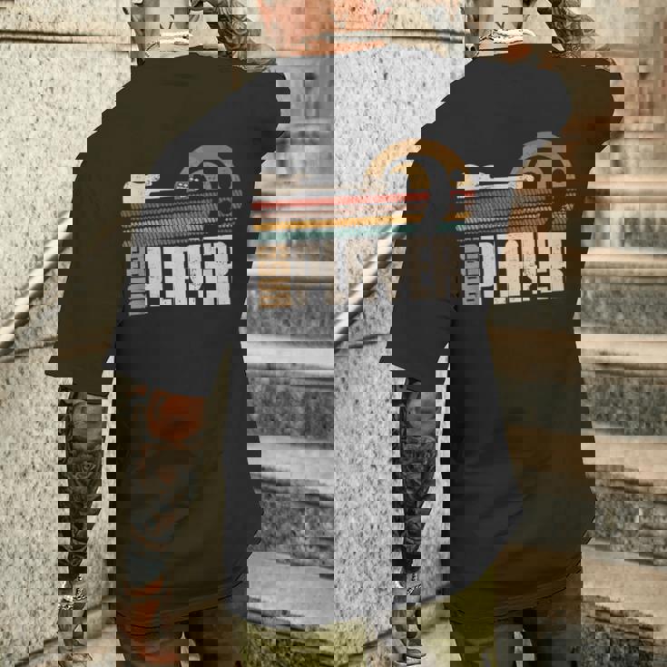 ベーシストのためのベーシストのためのベース ギター プレーヤーの型のベースの音叉のギフト メンズTシャツ バックプリント 彼への贈り物