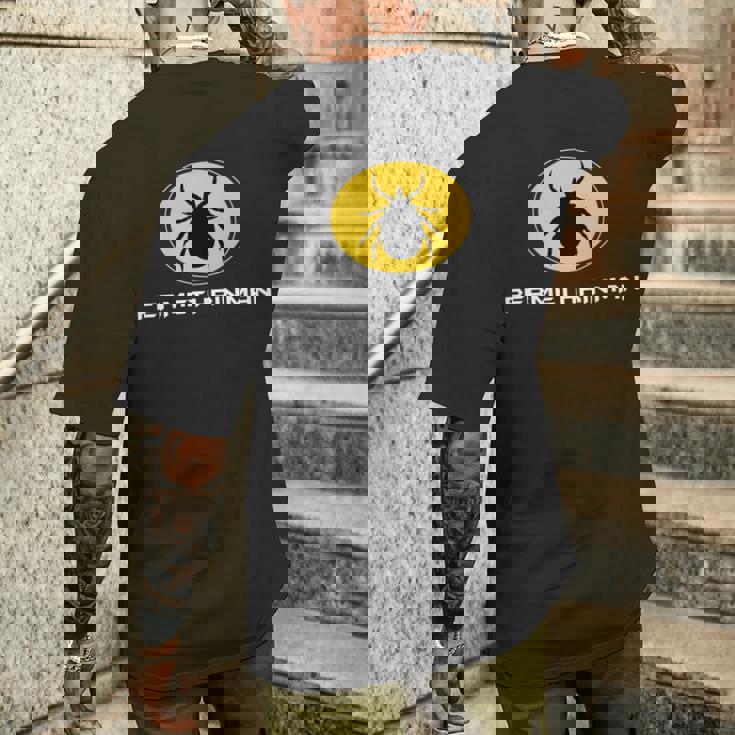 ペルメトリンダニ忌避剤 長袖tシャツ メンズTシャツ バックプリント 彼への贈り物