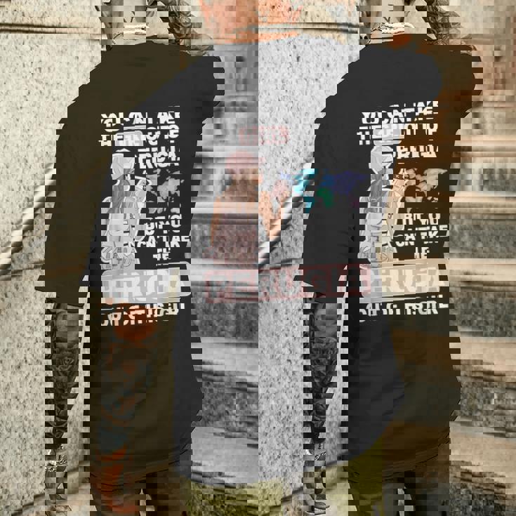 ペルージャシティのクールな少女 誇り高きペルージャガール メンズTシャツ バックプリント 彼への贈り物