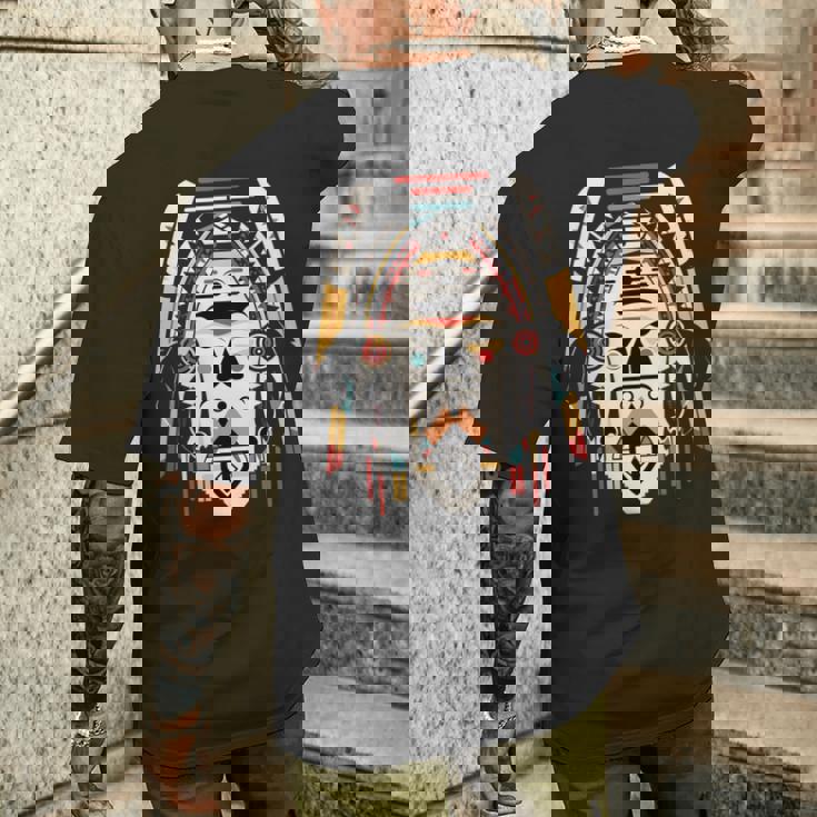 ホピ族アート シャーマン ネイティブ南西アメリカ インディアン スタイル 長袖tシャツ メンズTシャツ バックプリント 彼への贈り物