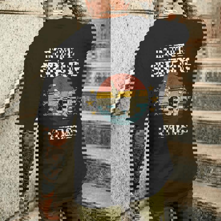 ボウリング私はかなり印象的です面白いビンテージボウラーダジャレ メンズTシャツ バックプリント 彼への贈り物