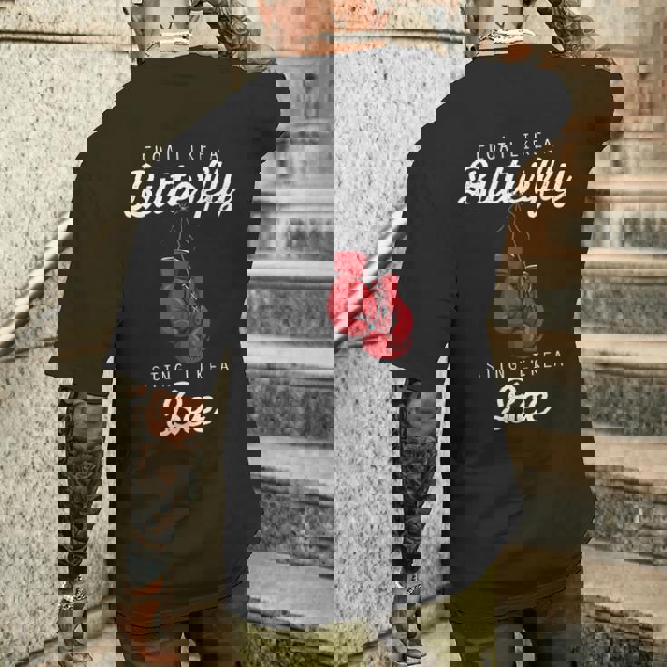 ボクシングバッグ グローブ キックボクシング コンバット ファイト スポーツ 総合格闘技ギア メンズTシャツ バックプリント 彼への贈り物