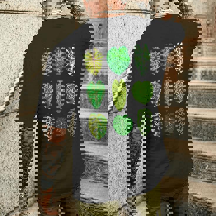 ボタニストガーデン サトイモモンステラ 植物コレクション 葉 長袖tシャツ メンズTシャツ バックプリント 彼への贈り物