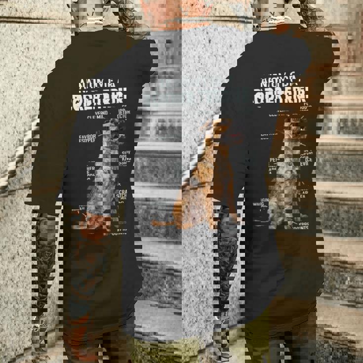 ボーダーテリアの解剖学 長袖tシャツ メンズTシャツ バックプリント 彼への贈り物