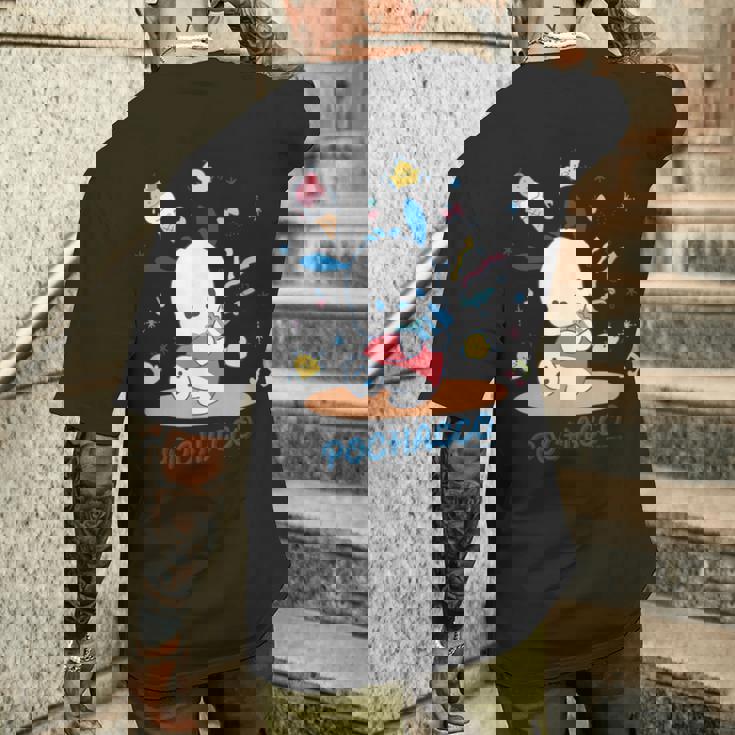 ポチャッコ パーティ 【バレンタインギフトにおすすめ！】 メンズTシャツ バックプリント 彼への贈り物