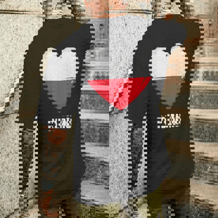 ポーランド国旗シャツ メンズTシャツ バックプリント 彼への贈り物