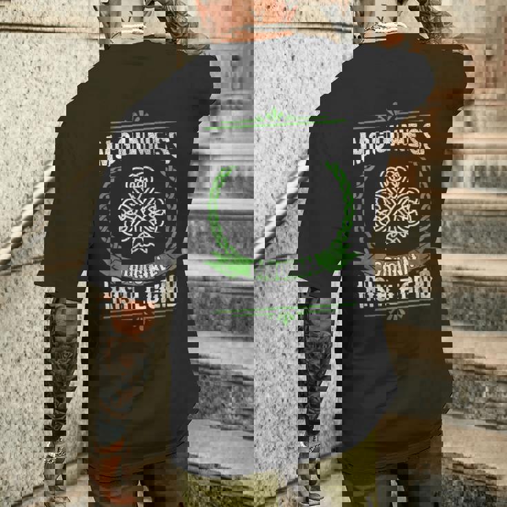 マクギネス アイルランド名 伝説 シャムロック 聖パトリックデー メンズTシャツ バックプリント 彼への贈り物