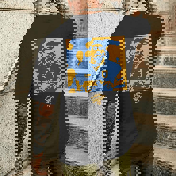 マラドーナボカアブストラクト 長袖tシャツ メンズTシャツ バックプリント 彼への贈り物