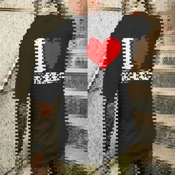 マリコという名前が大好きです メンズTシャツ バックプリント 彼への贈り物