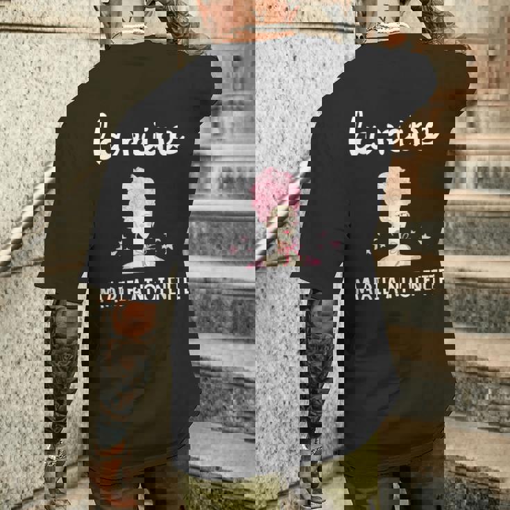 マリー・アントワネット女王 ヴェルサイユ革命 1789年 フランス メンズTシャツ バックプリント 彼への贈り物