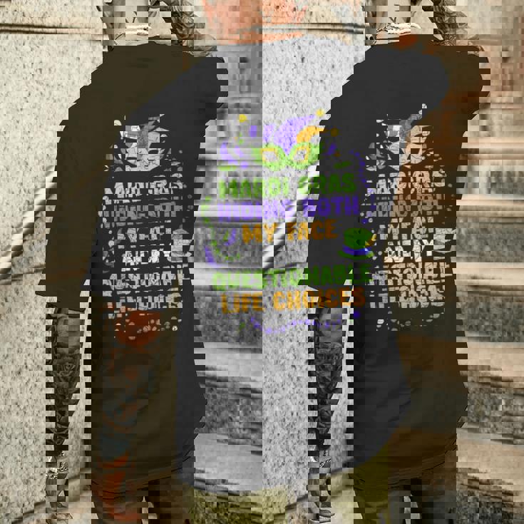 マルディグラ 仮面舞踏会 メンズTシャツ バックプリント 彼への贈り物