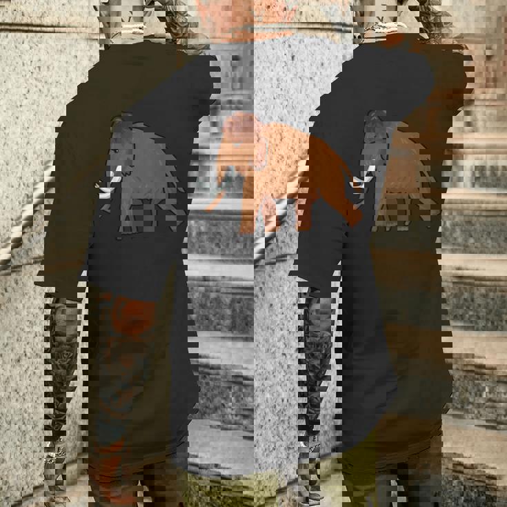 マンモス・ウーリー・エレファント・ビッグ・アイスミュージアム・マンモス・マストドン メンズTシャツ バックプリント 彼への贈り物