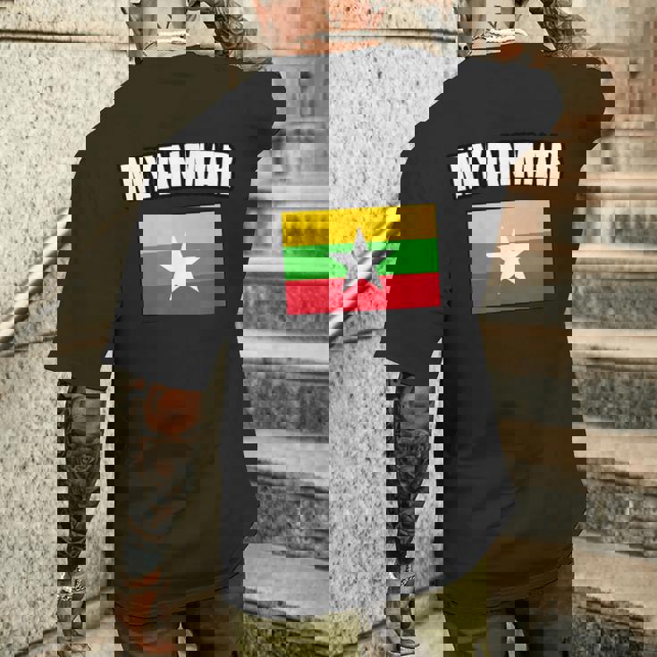 ミャンマー メンズTシャツ バックプリント 彼への贈り物