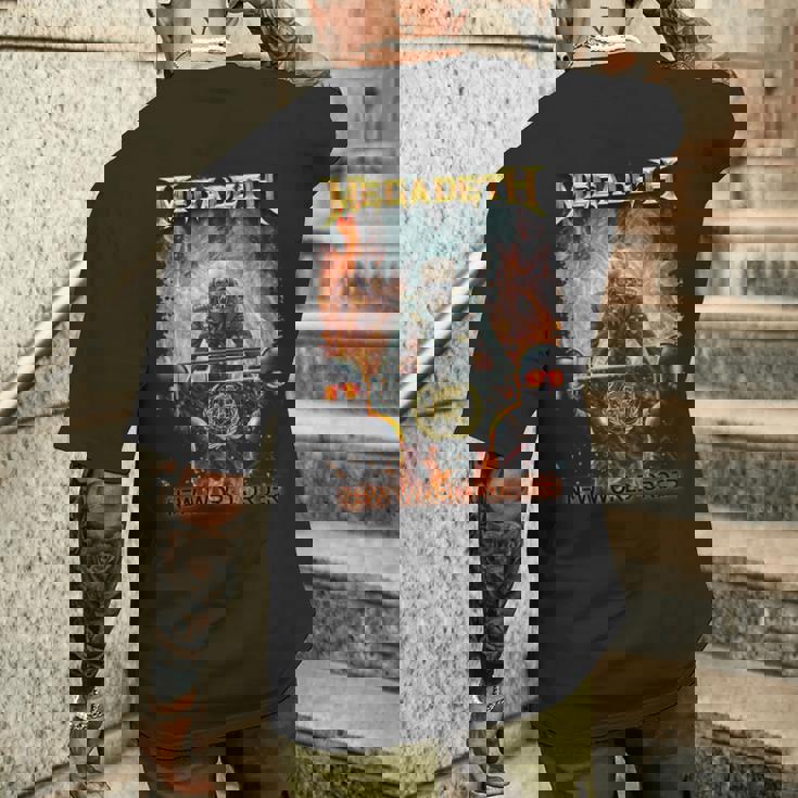 メガデス 新世界秩序 長袖tシャツ メンズTシャツ バックプリント 彼への贈り物