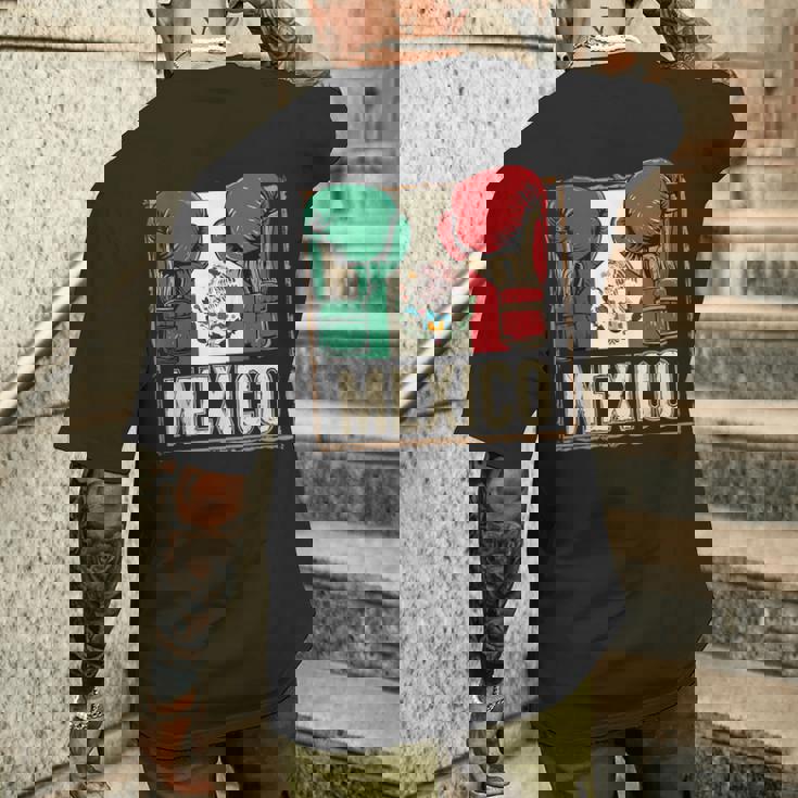 メキシコ ボクシンググローブ メキシコプライド スポーツファン ボクサーメンズ メンズTシャツ バックプリント 彼への贈り物