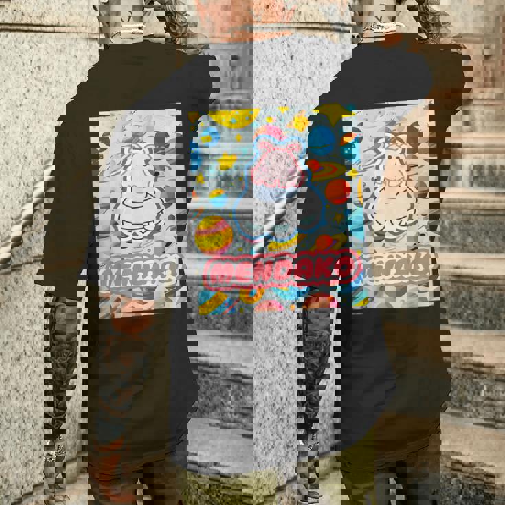 メンダコ Mendako《Ufo》【どうぶつフレンズ】水族館 ゆるくて かわいい 面白い 動物 キャラクター メンズTシャツ バックプリント 彼への贈り物