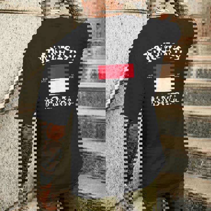 モナコの歴史 メンズTシャツ バックプリント 彼への贈り物