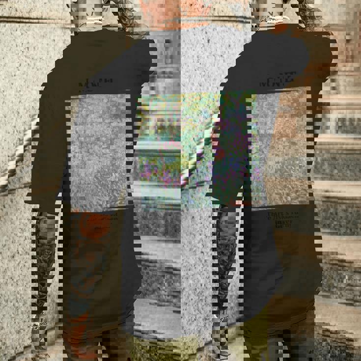 モネギヴェルニーのアリストの庭 メンズTシャツ バックプリント 彼への贈り物