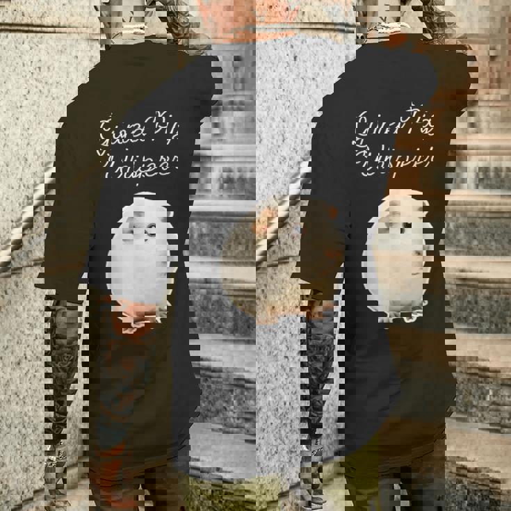 モルモット ウィスパラー アメリカモルモット メンズTシャツ バックプリント 彼への贈り物