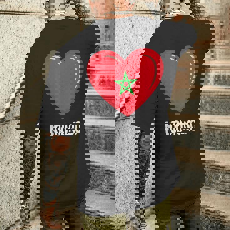 モロッコ国旗シャツ メンズTシャツ バックプリント 彼への贈り物