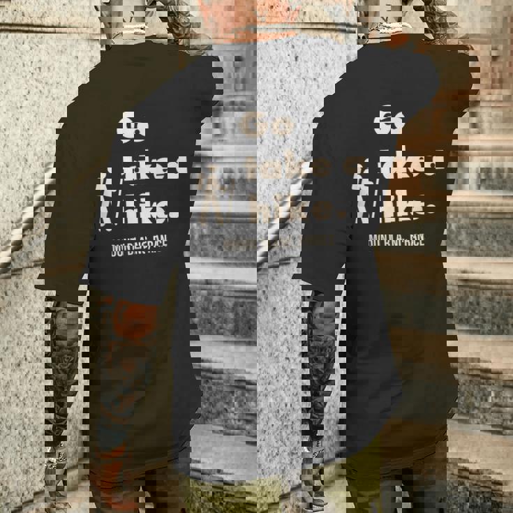 モンブランフランスgo Take A Hike レトロ メンズTシャツ バックプリント 彼への贈り物