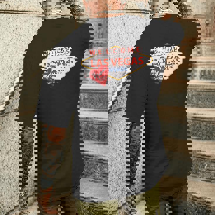 ラスベガス カジノ ラスベガス ストリップ ナイトライフ お土産とギフト メンズTシャツ バックプリント 彼への贈り物