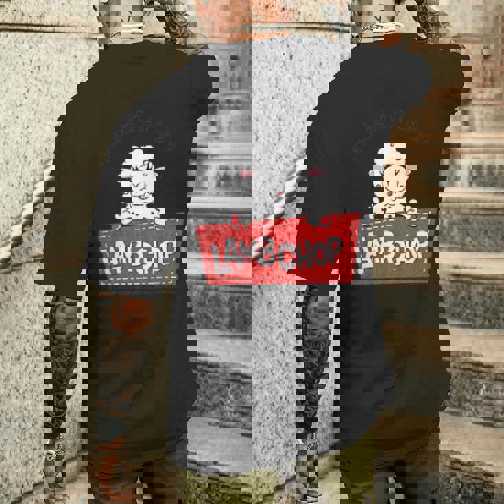 ラムチョップ ヴィンテージ ポケットヒット メンズTシャツ バックプリント 彼への贈り物