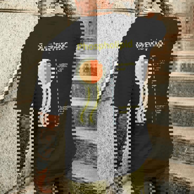 リン脂質 メンズTシャツ バックプリント 彼への贈り物