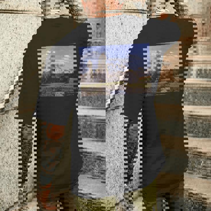 ルールのモネの眺め ル・アーヴル 長袖tシャツ メンズTシャツ バックプリント 彼への贈り物