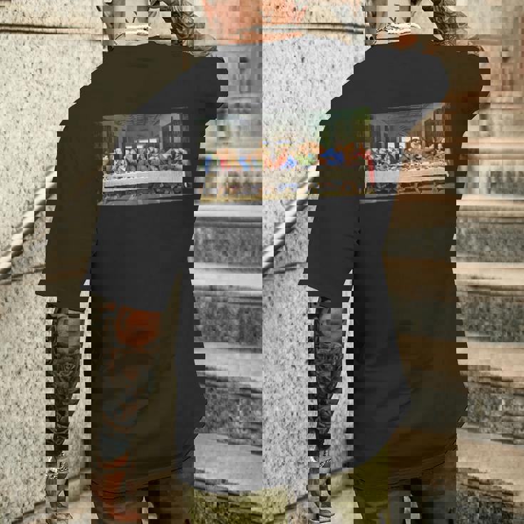 レオナルド・ダ・ヴィンチによる最後の晩餐1495 長袖tシャツ メンズTシャツ バックプリント 彼への贈り物