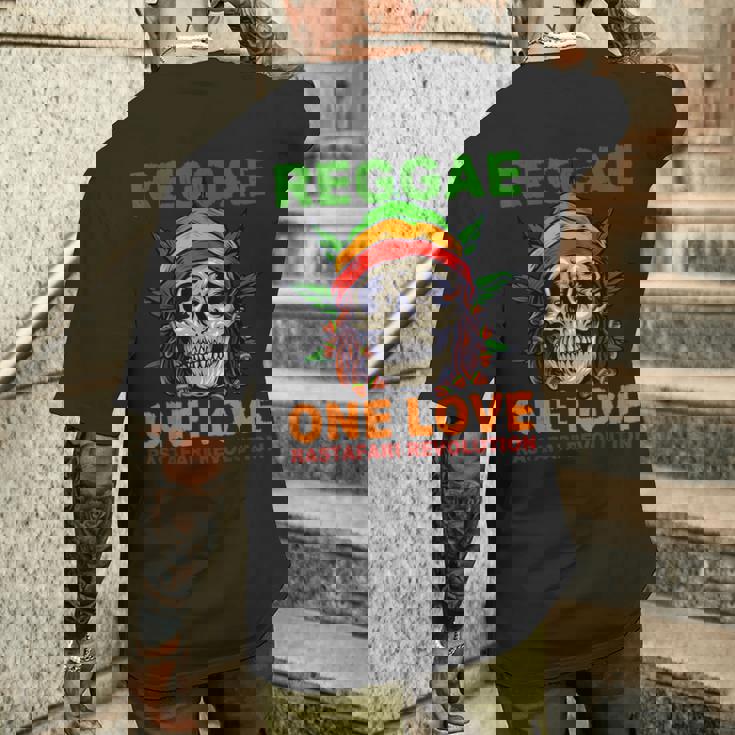 レゲエ、カーニバルフェスティバル、ラスタカラー メンズTシャツ バックプリント 彼への贈り物