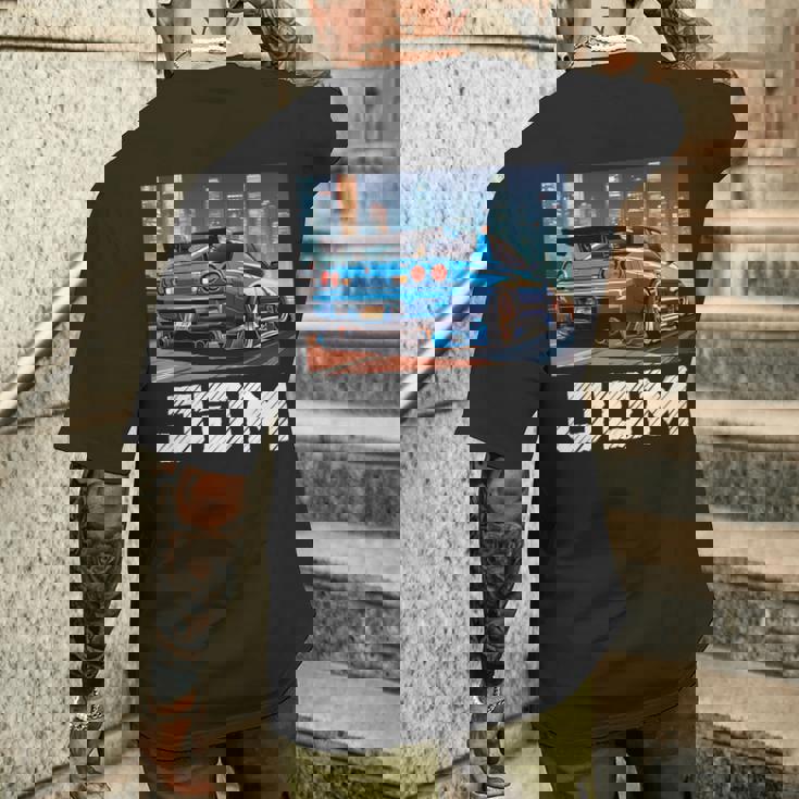 レトロ Jdm 日本ドリフトレース チューニングカー 東京スカイライン ギフト 長袖tシャツ メンズTシャツ バックプリント 彼への贈り物