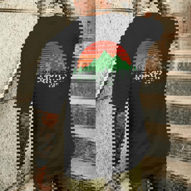 レトロ ヴィンテージ パークシティデザイン パークシティギフト メンズTシャツ バックプリント 彼への贈り物