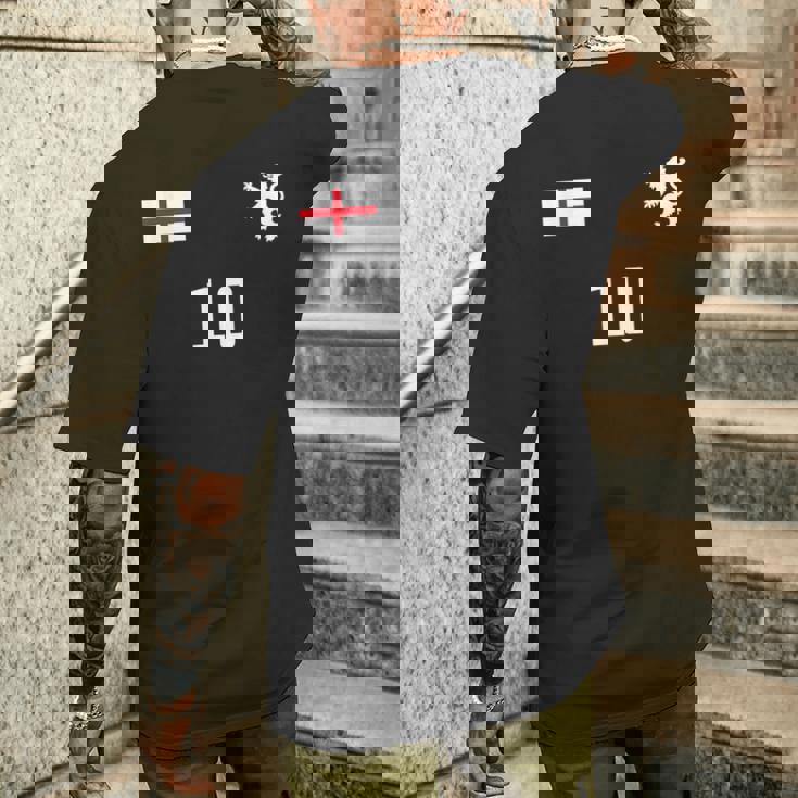 レトロなイングランド サッカー メンズTシャツ バックプリント 彼への贈り物