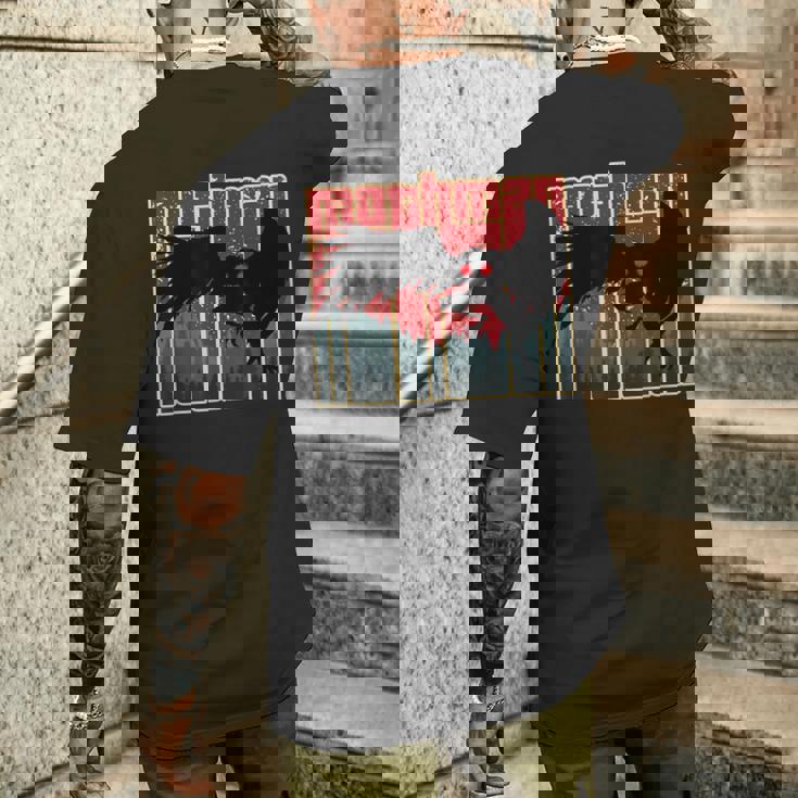 レトロモスマン-オリジナルのウェストバージニアクリプティッドアートワーク メンズTシャツ バックプリント 彼への贈り物