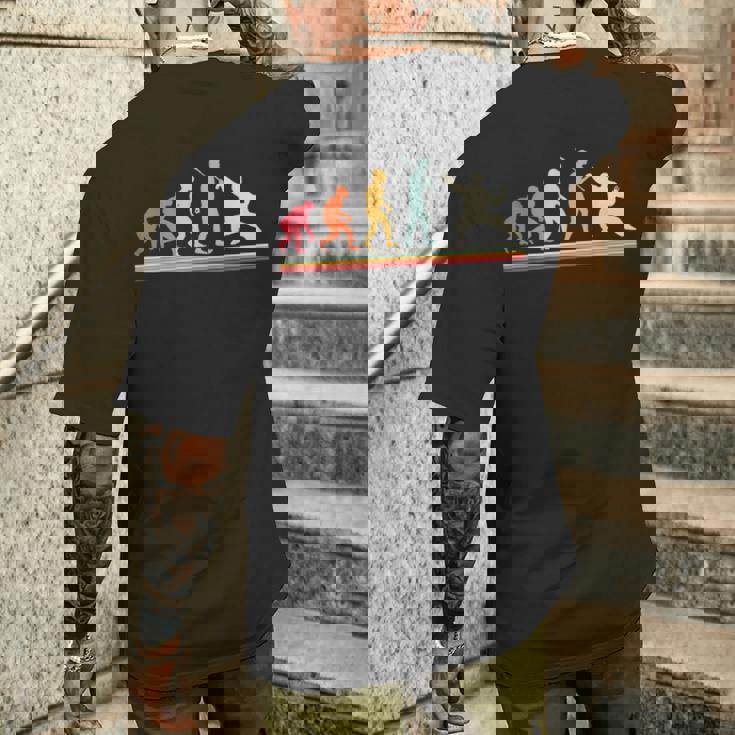 レトロ太極拳の進化 メンズTシャツ バックプリント 彼への贈り物