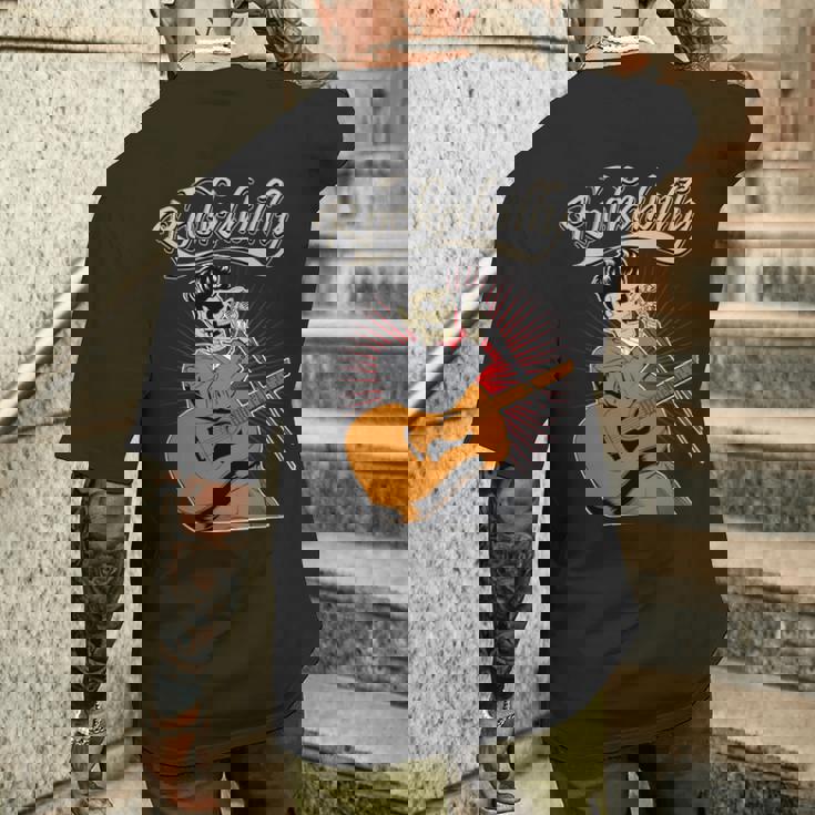 ロカビリー ピンナップ ホットロッド オールドスクール ロカビリー 長袖tシャツ メンズTシャツ バックプリント 彼への贈り物