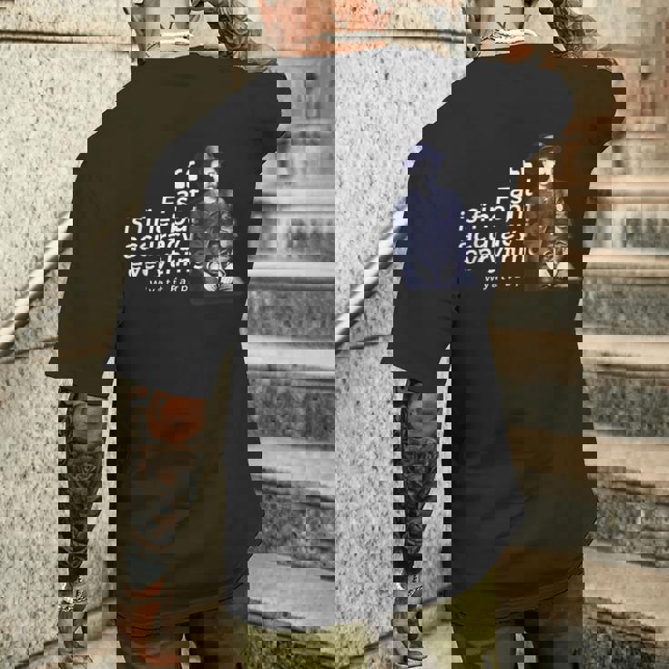 ワイアット・アープ 引用句 アメリカ西部の英雄的ローマン メンズTシャツ バックプリント 彼への贈り物