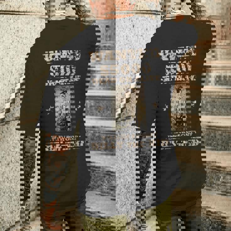 ワイルド・ウェスト・アメリカンの無法者 メンズTシャツ バックプリント 彼への贈り物