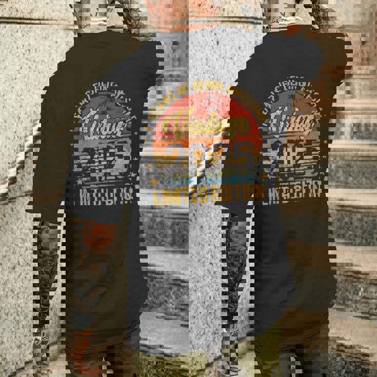 ヴィンテージ 1 誕生日 デコレーション メンズ 1歳 2025 1歳の誕生日 メンズTシャツ バックプリント 彼への贈り物