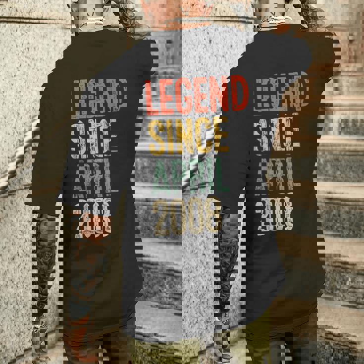 ヴィンテージ 18歳の誕生日デコレーション メンズ 18歳 2008年 18歳の誕生日 メンズTシャツ バックプリント 彼への贈り物