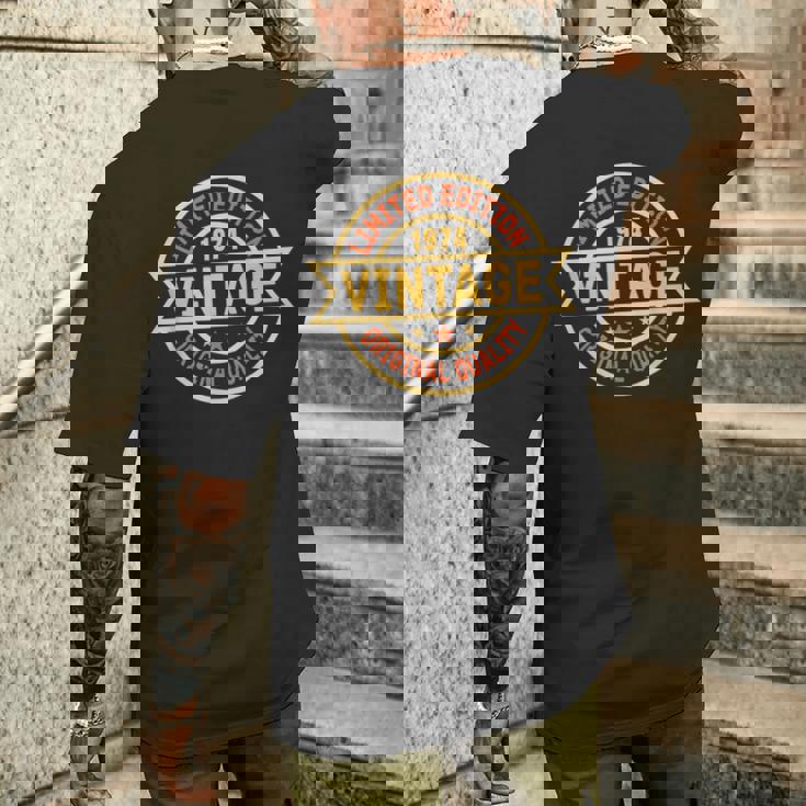 ヴィンテージ 1974 メンズ 限定版 Bday 1974 誕生日 メンズTシャツ バックプリント 彼への贈り物