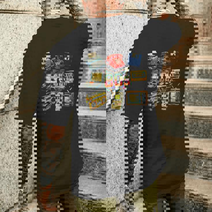 ヴィンテージ 1980年代 エレクトロニクス レトロ 楽しい スローバック メンズTシャツ バックプリント 彼への贈り物