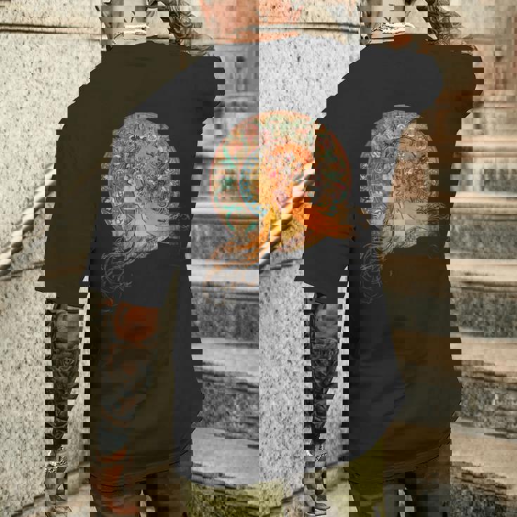 ヴィンテージ アルフォンス・ミュシャ 長袖tシャツ メンズTシャツ バックプリント 彼への贈り物