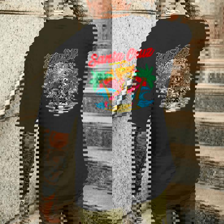 ヴィンテージ サーファー カリフォルニア I レトロ サンタクルーズ カリフォルニア メンズTシャツ バックプリント 彼への贈り物