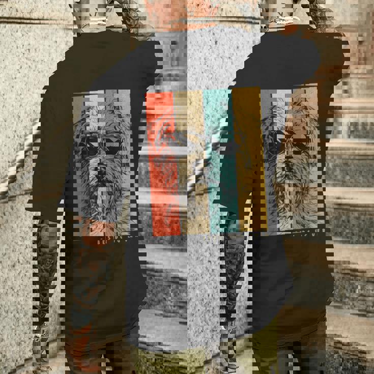 ヴィンテージ ノーフォークテリア 犬 ママ パパ キッズ メンズ レディース メンズTシャツ バックプリント 彼への贈り物